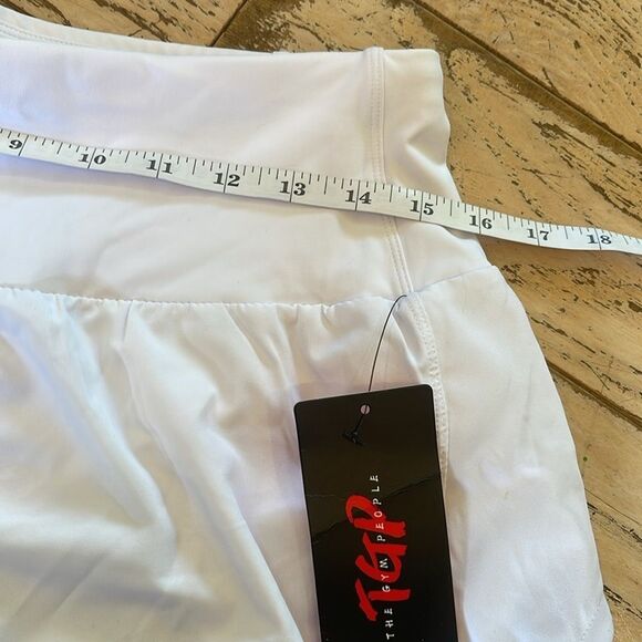 NWT THE GYM PEOPLE Womens High Waisted Running Quick Dry Athletic shorts Size L - Picture 7 of 8